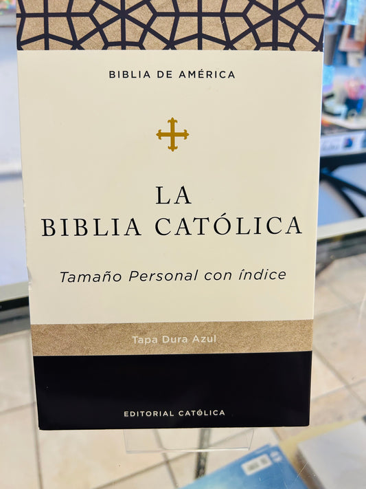 La Biblia Católica Tamaño Personal con Índice Tapa dura
