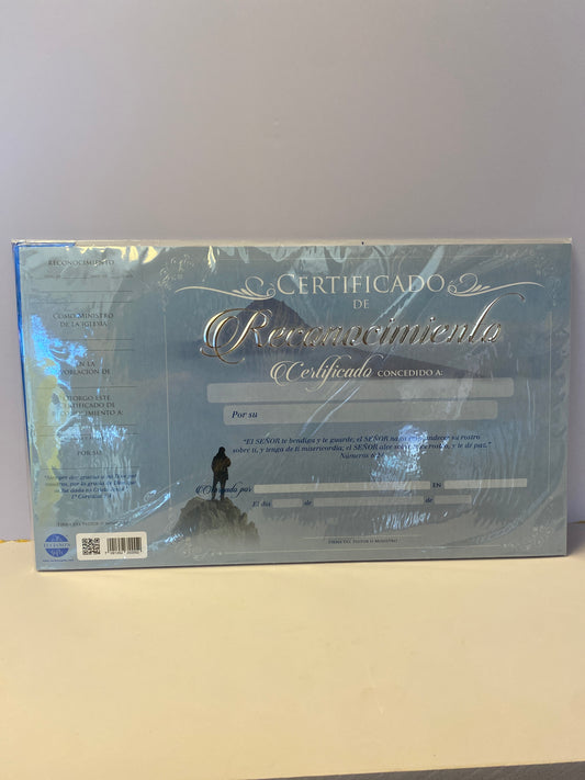 Certificado De Reconocimiento