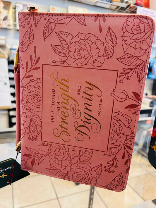 Cover de Biblia color rosa size Mediano