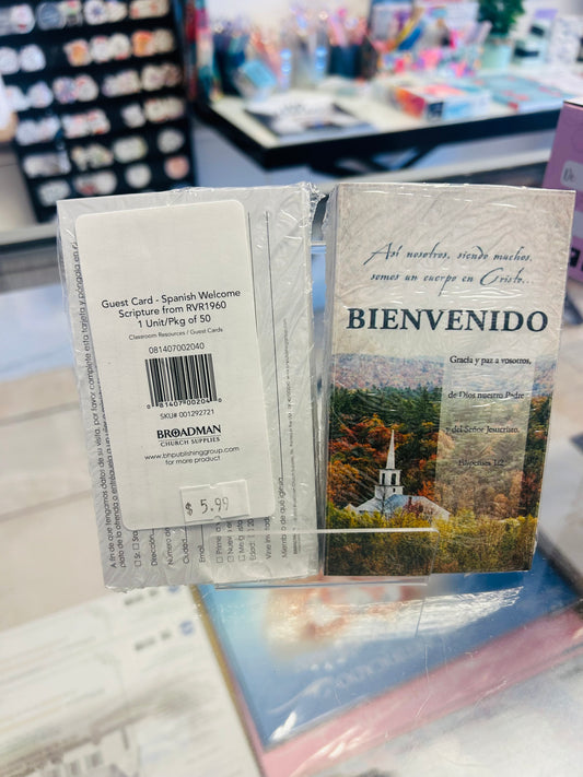 Tarjeta de Visitas Bienvenido Filipenses 1:2